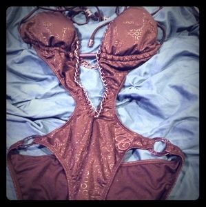 Black coogi bathing suit